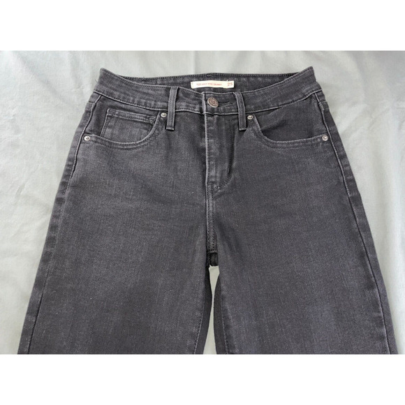 Levi's 721 High Rise Skinny Stretch Denim Jeans. Washed Black, Women's 25. GUC!! - Picture 6 of 9
